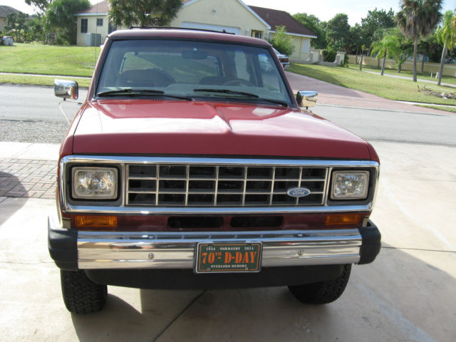 1985 Red Ford Bronco