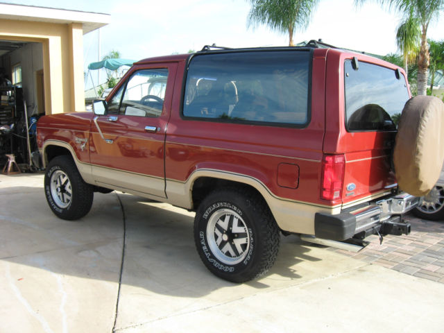 1985 Red Ford Bronco