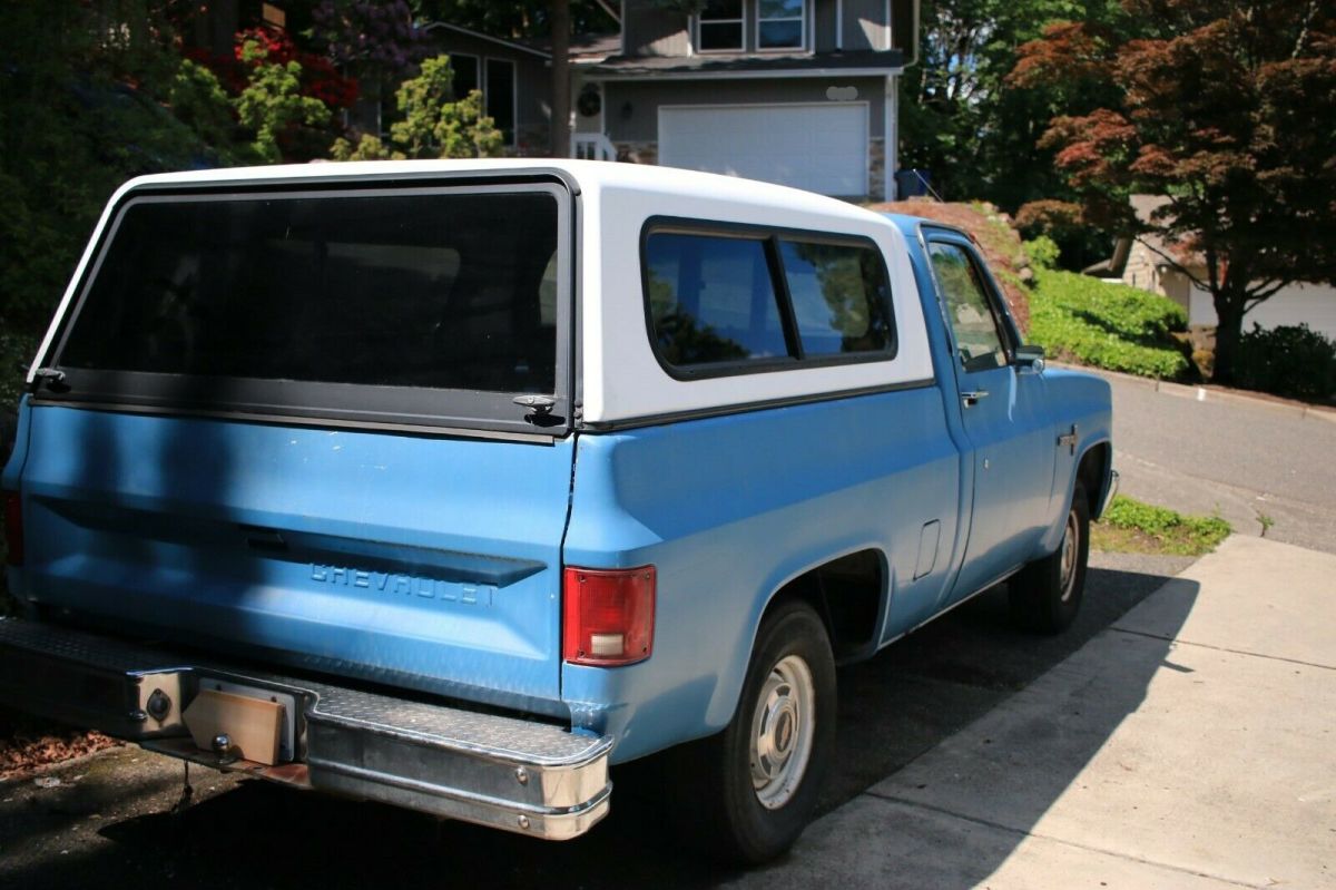1985 Blue Chevrolet C-10 Standard Cab Pickup