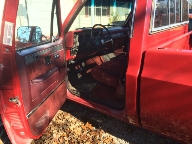 1985 Red Chevrolet C-10 Standard Cab Pickup
