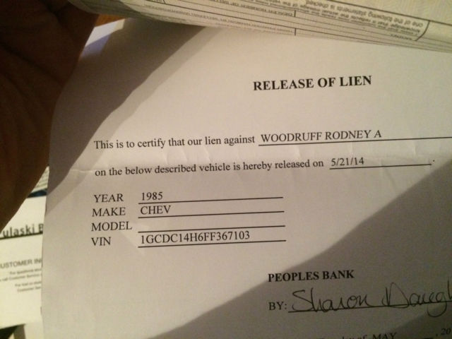 1985 Red Chevrolet C-10 Standard Cab Pickup