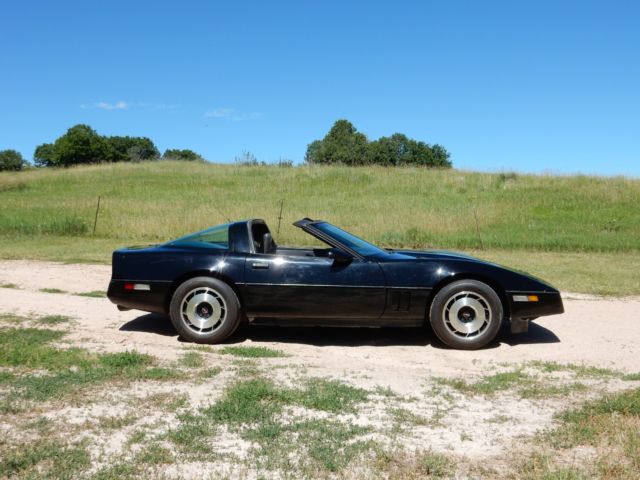 1985 Black Chevrolet Corvette