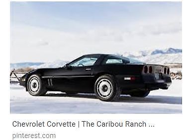 1985 Black Chevrolet Corvette