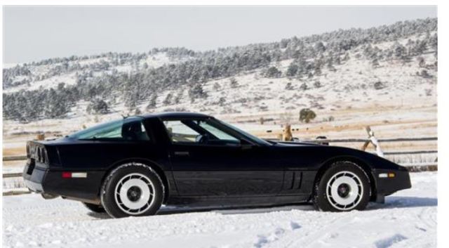1985 Black Chevrolet Corvette