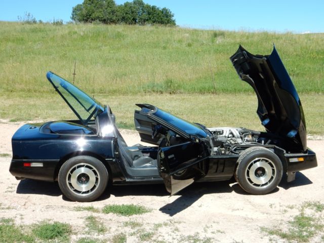 1985 Black Chevrolet Corvette