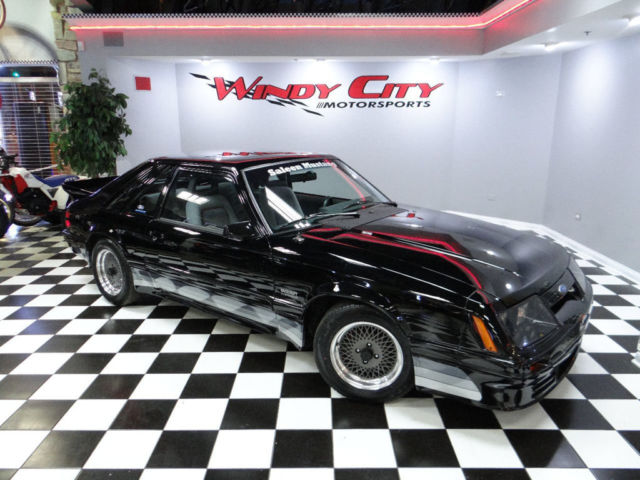 1985 Black Ford Mustang Hatchback