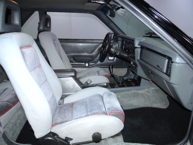1985 Black Ford Mustang Hatchback