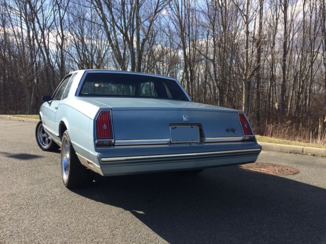 1985 Blue Chevrolet Monte Carlo Coupe