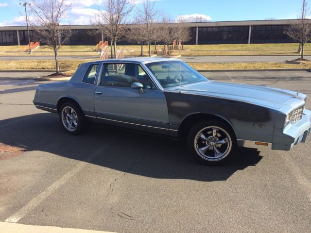 1985 Blue Chevrolet Monte Carlo Coupe