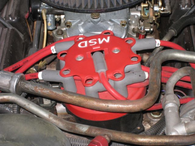 1985 Red Ford Mustang Convertible