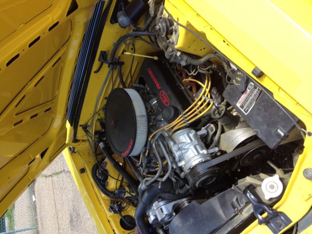 1985 Yellow Ford Mustang Convertible