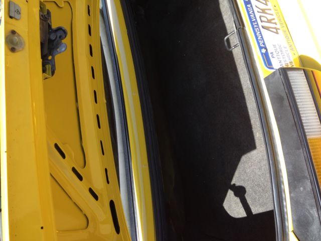 1985 Yellow Ford Mustang Convertible