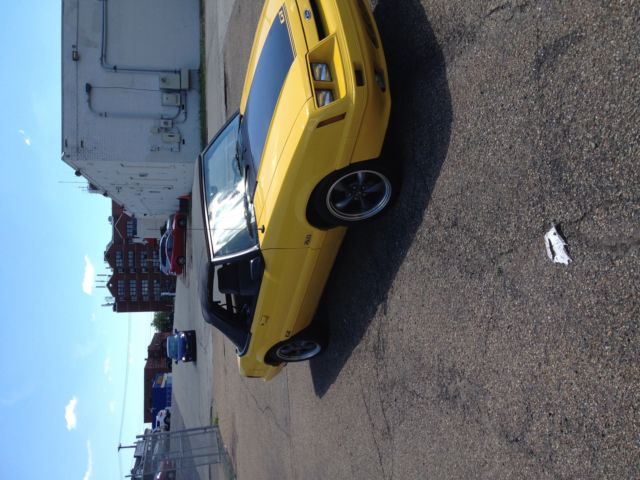 1985 Yellow Ford Mustang Convertible