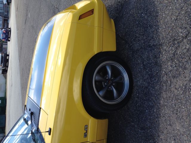 1985 Yellow Ford Mustang Convertible