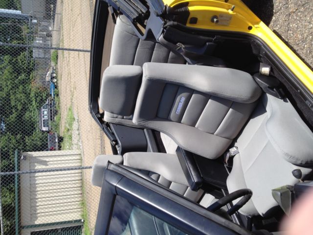 1985 Yellow Ford Mustang Convertible