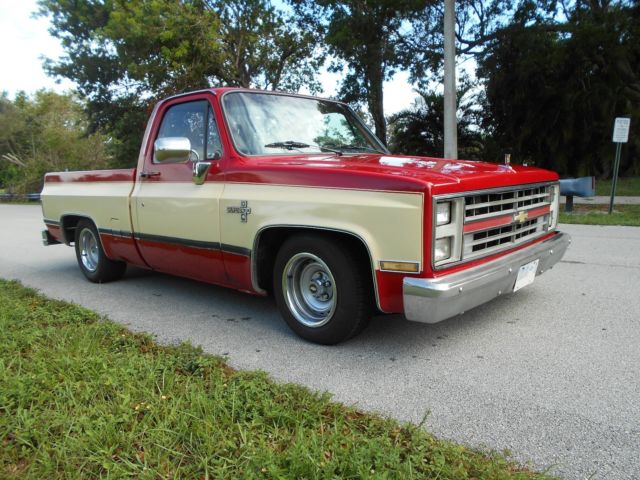 1985 Red Chevrolet C-10