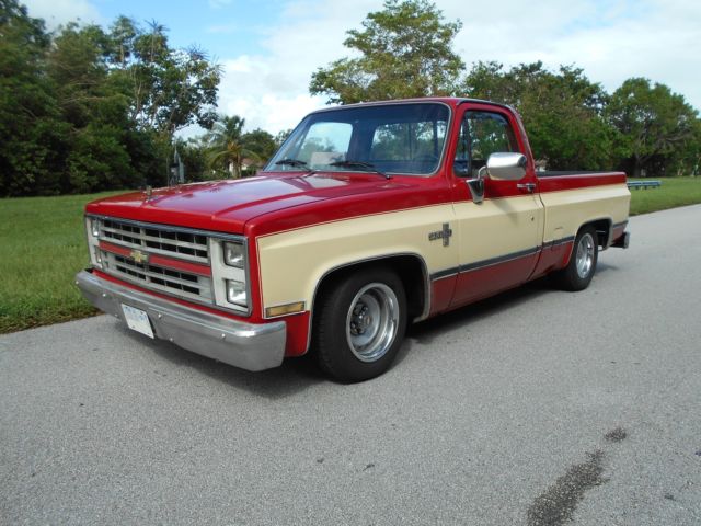 1985 Red Chevrolet C-10