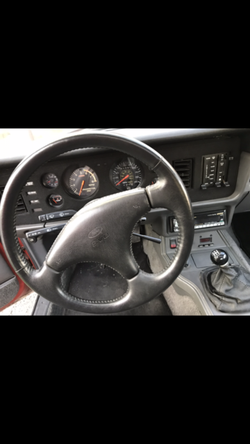 1985 Red Ford Mustang Coupe
