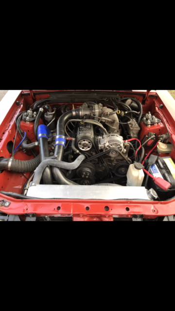 1985 Red Ford Mustang Coupe