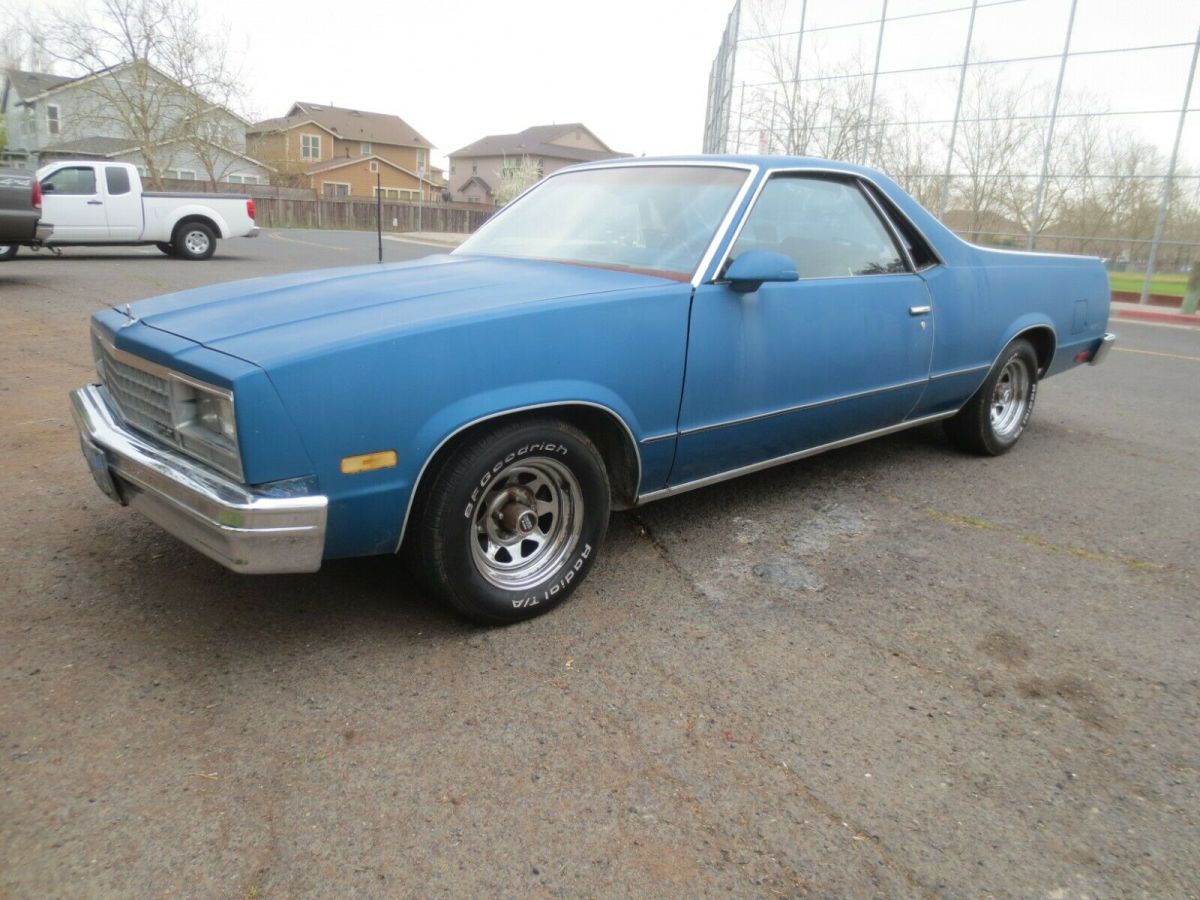 1986 Blue Chevrolet El Camino Standard Cab Pickup