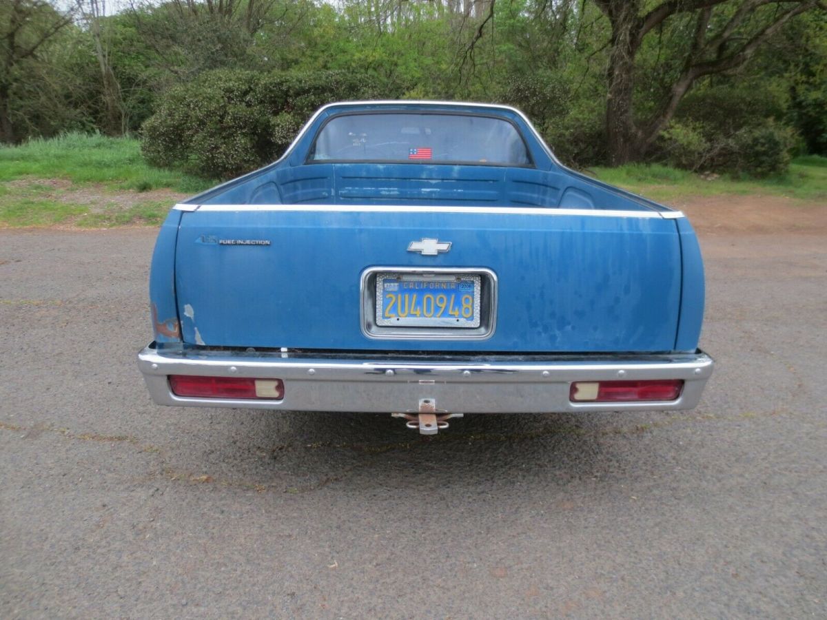 1986 Blue Chevrolet El Camino Standard Cab Pickup