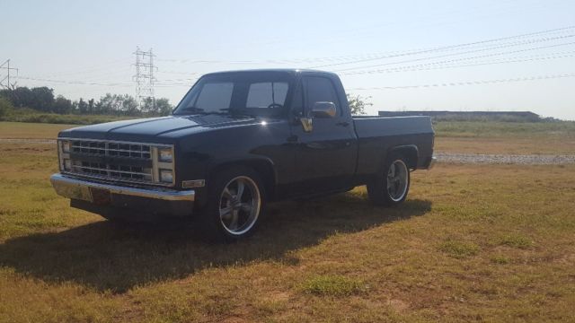 1986 Black Chevrolet C-10