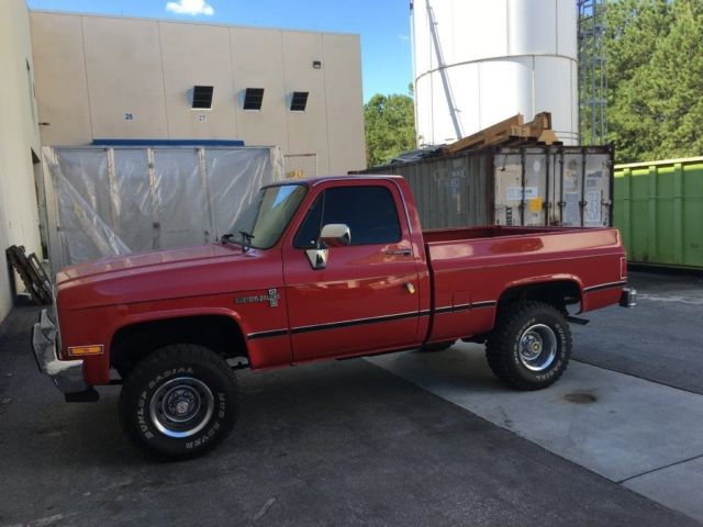 1986 Red Chevrolet Other Pickups Standard Cab Pickup