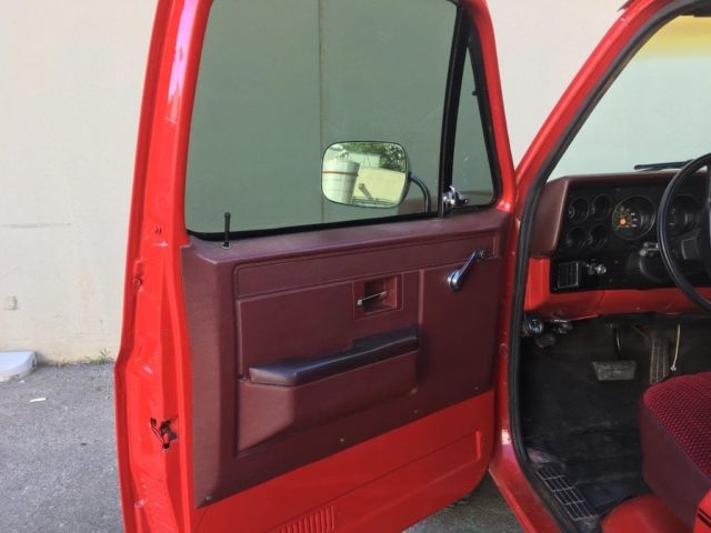 1986 Red Chevrolet Other Pickups Standard Cab Pickup