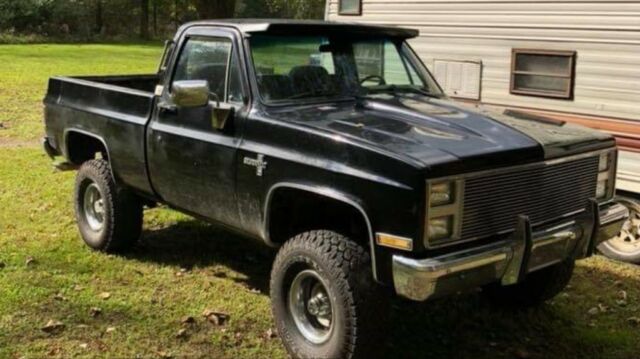 1986 Black Chevrolet C/K Pickup 1500 Standard Cab Pickup
