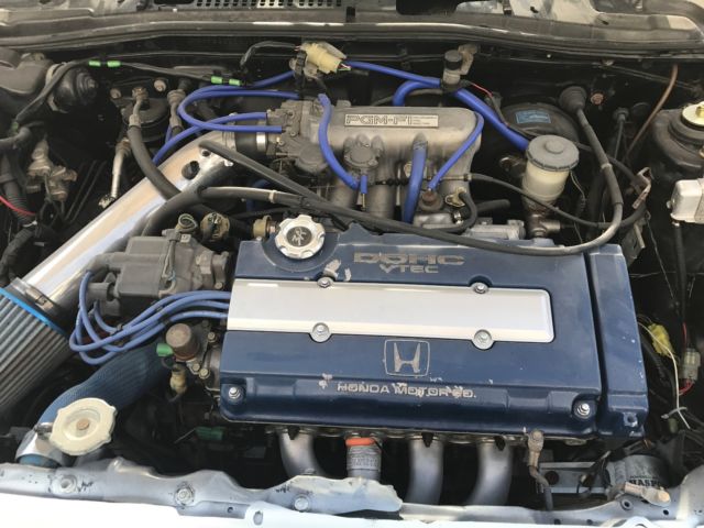 1986 Blue Honda CRX Hatchback