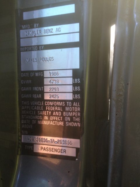 1986 Gray Mercedes-Benz E-Class Sedan