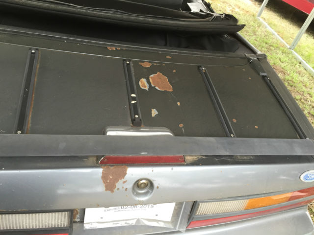 1986 Gray Ford Mustang Convertible