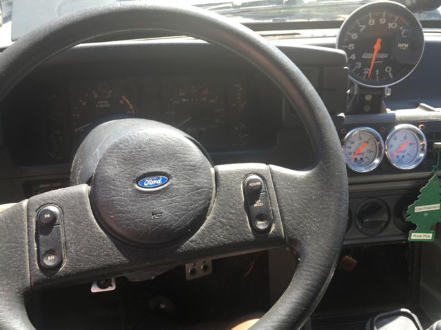 1987 Black Ford Mustang Hatchback