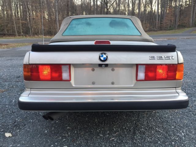 1987 Gold BMW 3-Series Convertible
