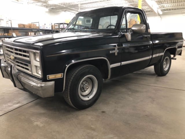 1987 Black Chevrolet C-10 Standard Cab Pickup