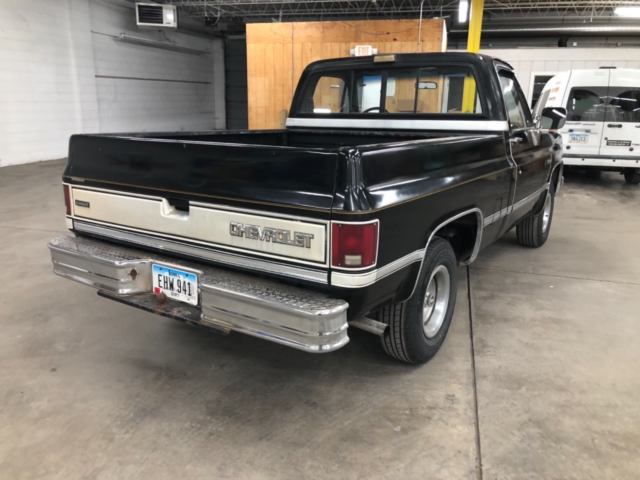 1987 Black Chevrolet C-10 Standard Cab Pickup