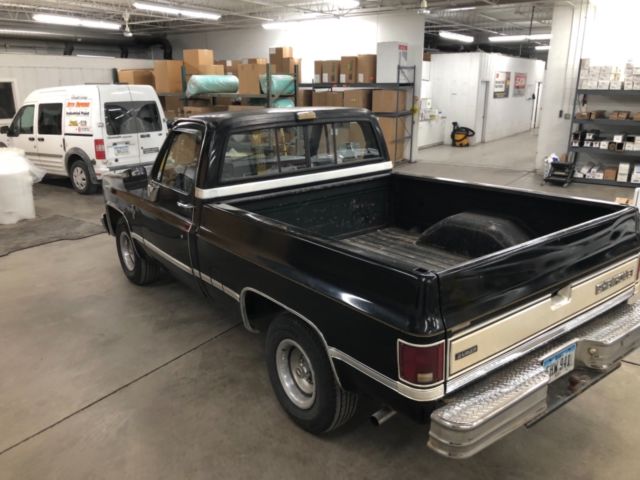 1987 Black Chevrolet C-10 Standard Cab Pickup