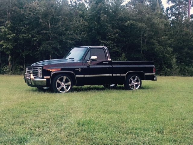 1987 Black Chevrolet C-10