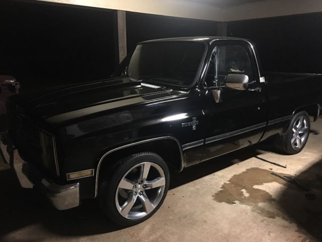 1987 Black Chevrolet C-10