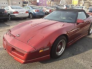 1987 Burgundy Chevrolet Corvette Convertible