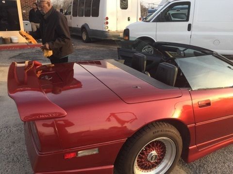 1987 Burgundy Chevrolet Corvette Convertible