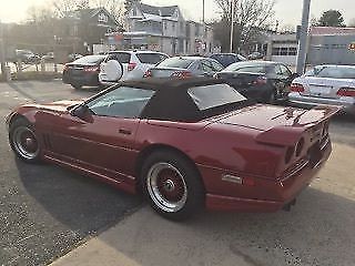 1987 Burgundy Chevrolet Corvette Convertible