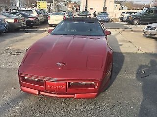 1987 Burgundy Chevrolet Corvette Convertible