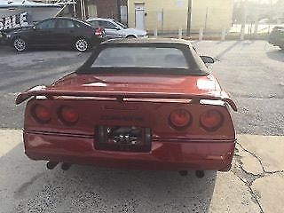1987 Burgundy Chevrolet Corvette Convertible