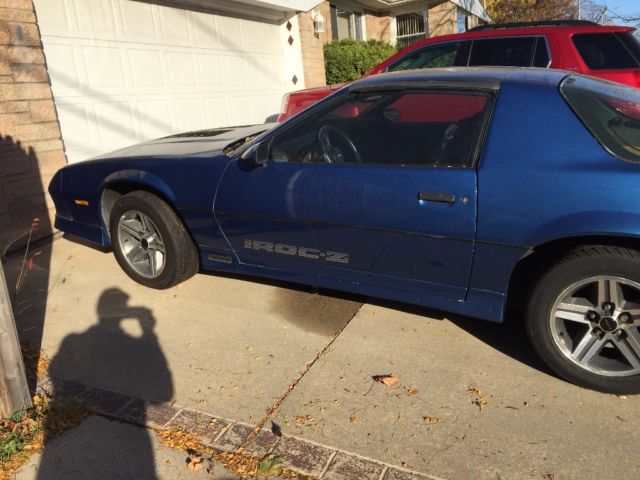 1987 Blue Chevrolet Camaro Hatchback