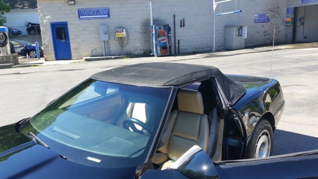 1987 Black Chevrolet Corvette Convertible
