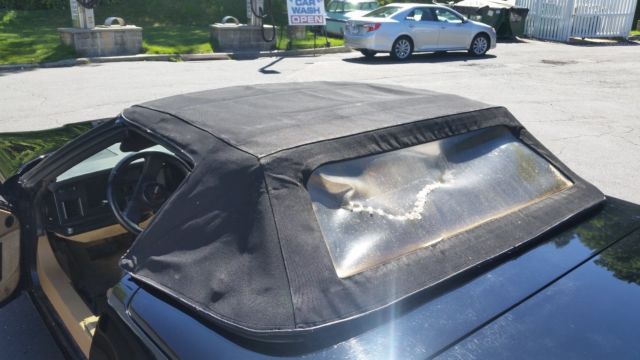 1987 Black Chevrolet Corvette Convertible