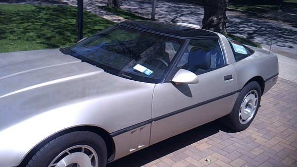 1987 Silver Chevrolet Corvette Coupe