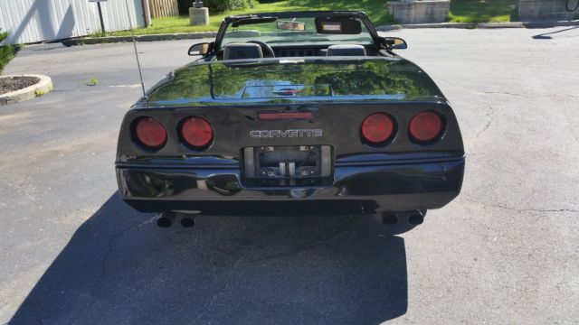 1987 Black Chevrolet Corvette Convertible