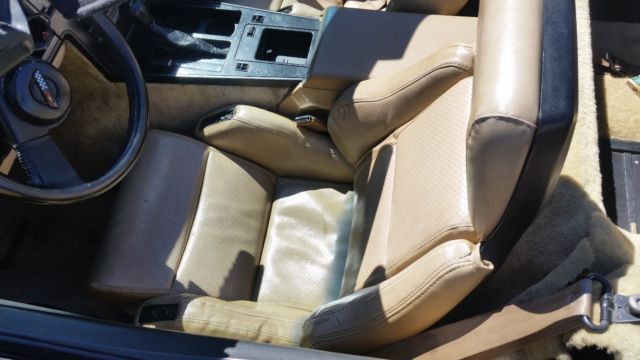 1987 Black Chevrolet Corvette Convertible